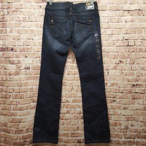 dELiA*s Jeans Reese Waterspout Wash Size 3-4 Length 32